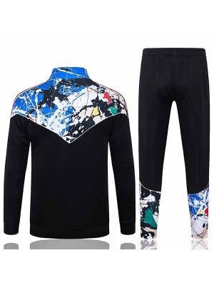 Manchester united jacket mens black blue training tracksuit 2026-2027